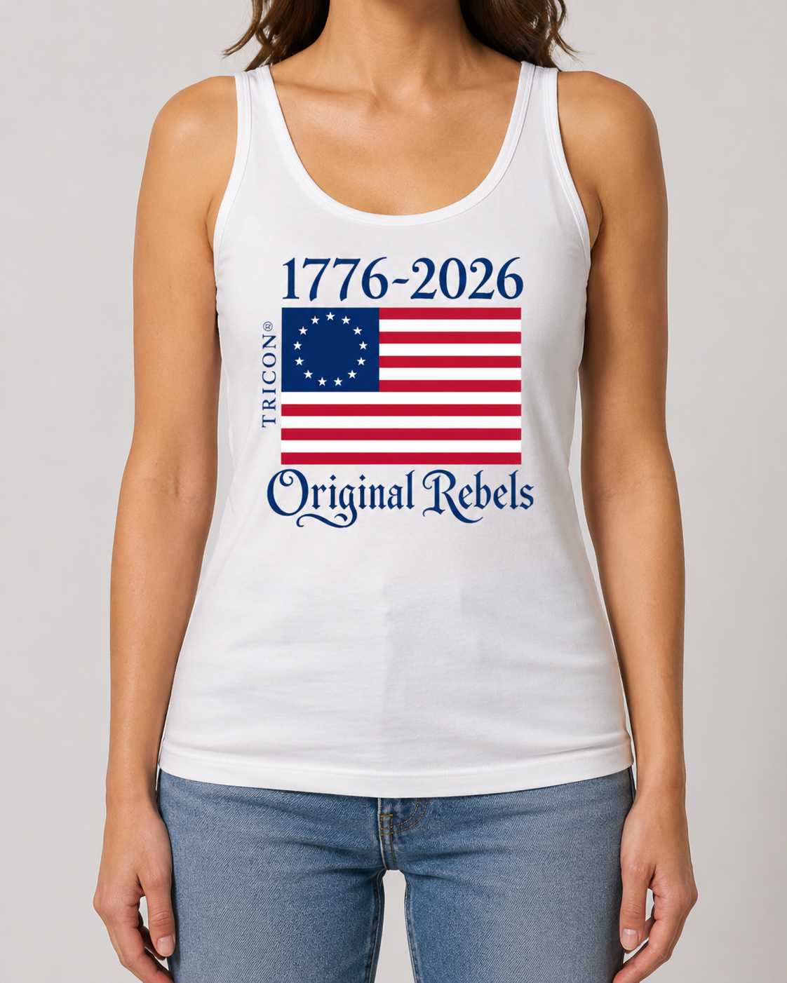 TRICON® Original Rebels Betsy Ross 250th Anniversary Tank Top
