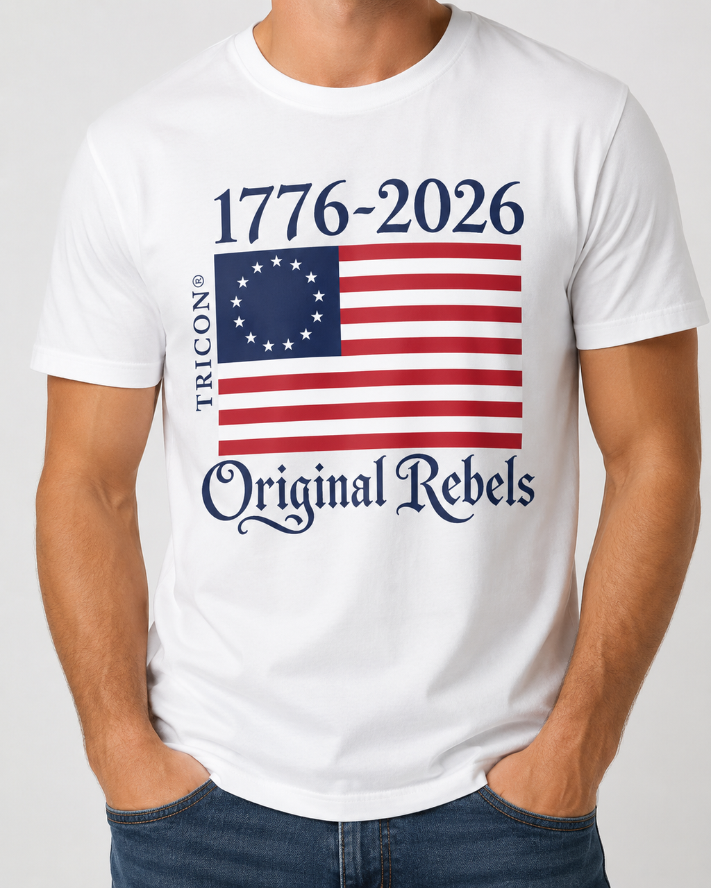TRICON® Original Rebels Betsy Ross 250th Anniversary T-Shirt