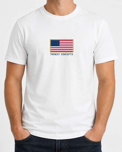 TRICON® Gold Border American Flag T-Shirt